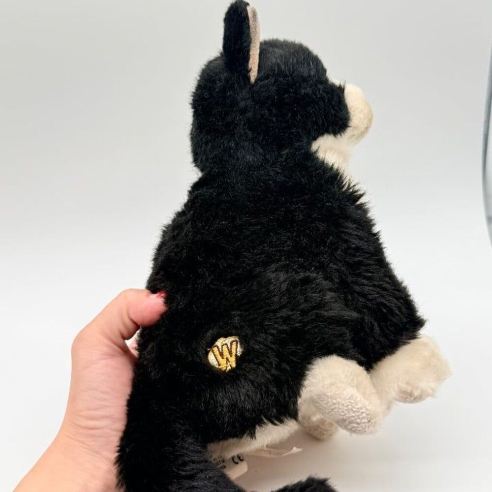 Webkinz Signature Tuxedo Cat Plush Black White WKSS2013 Stuffed Animal
